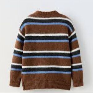 Zara Kids Striped Sweater - Brown, Blue, White